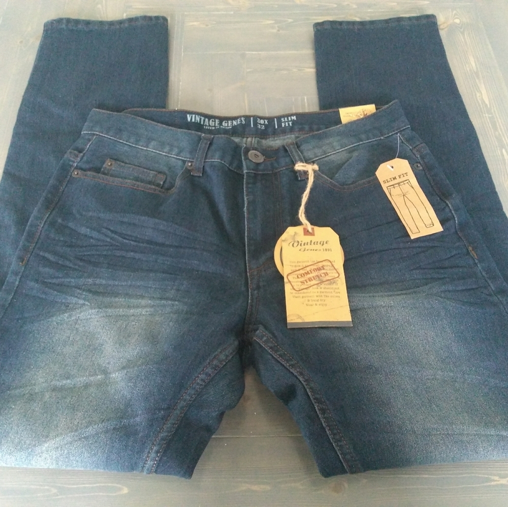 Vintage Genes Lived In Denim Slim Fit